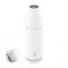 SMEG Clima 50's Style WBF01WH Insulated Bottle, 500 ml, Airtight Seal, Double-Walled, 18/8 Stainless Steel, White