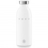 SMEG Clima 50's Style WBF01WH Insulated Bottle, 500 ml, Airtight Seal, Double-Walled, 18/8 Stainless Steel, White