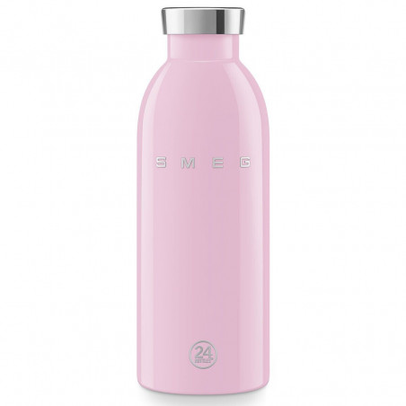 SMEG Clima 50's Style WBF01PK Insulated Bottle, 500 ml, Airtight Seal, Double-Walled, 18/8 Stainless Steel, Pink