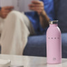 Θερμός SMEG Clima 50's Style WBF01PK, 500 ml, Αεροστεγές κλείσιμο, Διπλό τοίχωμα, Ανοξείδωτο ατσάλι 18/8, Ροζ