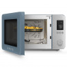 SMEG Collezione MOC02SBMEU Combination Microwave Oven with Hot Air Function, 900W, 27 L, 25 Programs, Soft-Close, Custom Settings, Blue