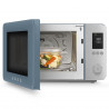 Комбинирана микровълнова фурна с горещ въздух SMEG Collezione MOC02SBMEU, 900W, 27 л, 25 програми, Плавно затваряне, Индивидуални настройки, Син