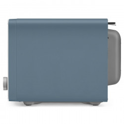 Cuptor cu microunde combinat cu aer cald SMEG Collezione MOC02SBMEU, 900 W, 27 l, 25 de programe, închidere lentă, setări personalizate, albastru