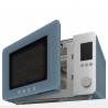 SMEG Collezione MOC02SBMEU Combination Microwave Oven with Hot Air Function, 900W, 27 L, 25 Programs, Soft-Close, Custom Settings, Blue