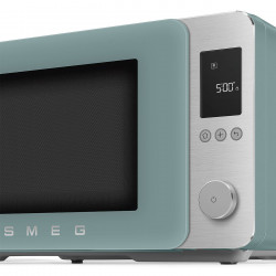 Cuptor cu microunde combinat cu aer cald SMEG Collezione MOC02EGMEU, 900 W, 27 l, 25 de programe, închidere lină, setări personalizate, verde