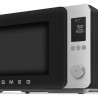 Cuptor cu microunde combinat cu aer cald SMEG Collezione MOC02BLMEU, 900 W, 27 l, 25 de programe, închidere lină, setări personalizate, negru mat