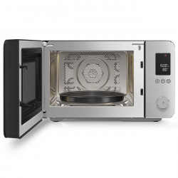 SMEG Collezione MOC02BLMEU Combination Microwave Oven with Hot Air Function, 900W, 27 L, 25 Programs, Soft-Close Door, Custom Settings, Matte Black