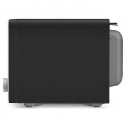 Cuptor cu microunde combinat cu aer cald SMEG Collezione MOC02BLMEU, 900 W, 27 l, 25 de programe, închidere lină, setări personalizate, negru mat