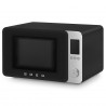 SMEG Collezione MOC02BLMEU Combination Microwave Oven with Hot Air Function, 900W, 27 L, 25 Programs, Soft-Close Door, Custom Settings, Matte Black