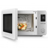 Комбинирана микровълнова фурна с горещ въздух SMEG Collezione MOC02WHMEU, 900W, 27 л, 25 програми, Плавно затваряне, Индивидуални настройки, Бял мат