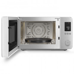 SMEG Collezione MOC02WHMEU Combination Microwave Oven with Hot Air, 900W, 27 L, 25 Programs, Soft-Close, Custom Settings, Matte White