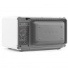 Комбинирана микровълнова фурна с горещ въздух SMEG Collezione MOC02WHMEU, 900W, 27 л, 25 програми, Плавно затваряне, Индивидуални настройки, Бял мат