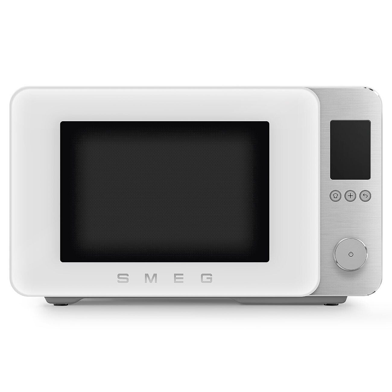 Cuptor cu microunde combinat cu aer cald SMEG Collezione MOC02WHMEU, 900 W, 27 l, 25 de programe, închidere lină, setări personalizate, alb mat