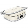 SMEG 50's Style MGF01CREU Multifunction Grill, 2100W, 60–230°C, 3 Programs, Ceramic Coating, Drip Pan, Audible Alarm, Timer, Cream
