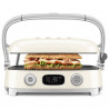 Многофункционален грил SMEG 50's Style MGF01CREU, 2100W, 60-230°C, 3 програми, Керамично покритие, Тава за отцеждане, Звуков сигнал, Таймер, Крем