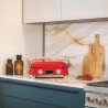 Πολυλειτουργική ψησταριά SMEG 50's Style MGF01RDEU, 2100 W, 60-230 °C, 3 προγράμματα, κεραμική επίστρωση, δίσκος αποστράγγισης, ηχητική ειδοποίηση, χρονοδιακόπτης, κόκκινο