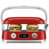Πολυλειτουργική ψησταριά SMEG 50's Style MGF01RDEU, 2100 W, 60-230 °C, 3 προγράμματα, κεραμική επίστρωση, δίσκος αποστράγγισης, ηχητική ειδοποίηση, χρονοδιακόπτης, κόκκινο
