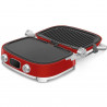 Πολυλειτουργική ψησταριά SMEG 50's Style MGF01RDEU, 2100 W, 60-230 °C, 3 προγράμματα, κεραμική επίστρωση, δίσκος αποστράγγισης, ηχητική ειδοποίηση, χρονοδιακόπτης, κόκκινο