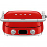Πολυλειτουργική ψησταριά SMEG 50's Style MGF01RDEU, 2100 W, 60-230 °C, 3 προγράμματα, κεραμική επίστρωση, δίσκος αποστράγγισης, ηχητική ειδοποίηση, χρονοδιακόπτης, κόκκινο