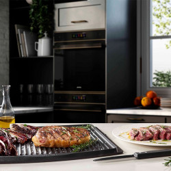 Πολυλειτουργική ψησταριά SMEG 50's Style MGF01RDEU, 2100 W, 60-230 °C, 3 προγράμματα, κεραμική επίστρωση, δίσκος αποστράγγισης, ηχητική ειδοποίηση, χρονοδιακόπτης, κόκκινο