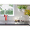 Ημι-επαγγελματική βρύση Smeg MDF50RD, 5 bar, κινητό ακροφύσιο, στόμιο που περιστρέφεται κατά 360°, κόκκινο