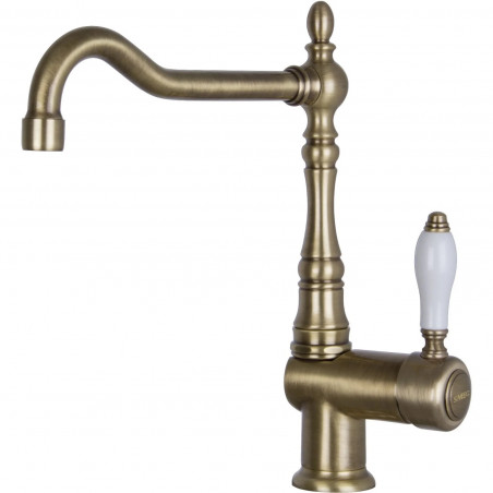 Baterie sanitara de bucatarie SMEG Coloniale MIR6O-2, 5 bar, Comanda simpla, Pipa rotativa la 360°, Aerator, Alama