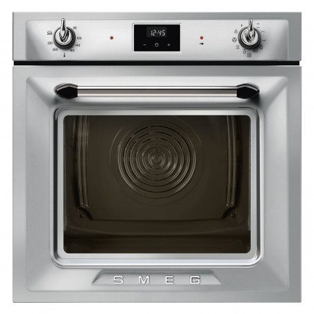 Фурна за вграждане Smeg SOP6900TX, 3000W, 68 л, Клас A, 9 функции и 5 нива на готвене, Самопочистване, Таймер, 30-280C, Инокс