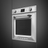 Εντοιχιζόμενος φούρνος Smeg SOP6900TX, 3000 W, 68 λίτρα, Κατηγορία Α, 9 λειτουργίες και 5 επίπεδα ψησίματος, Αυτοκαθαρισμός, Χρονοδιακόπτης, 30-280 °C, Ανοξείδωτο