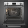 Εντοιχιζόμενος φούρνος Smeg SOP6900TX, 3000 W, 68 λίτρα, Κατηγορία Α, 9 λειτουργίες και 5 επίπεδα ψησίματος, Αυτοκαθαρισμός, Χρονοδιακόπτης, 30-280 °C, Ανοξείδωτο