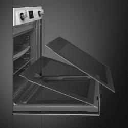 Smeg SOP6900TX beépíthető sütő, 3000 W, 68 l, A osztály, 9 funkció és 5 sütési fokozat, öntisztító funkció, időzítő, 30–280 °C, rozsdamentes acél