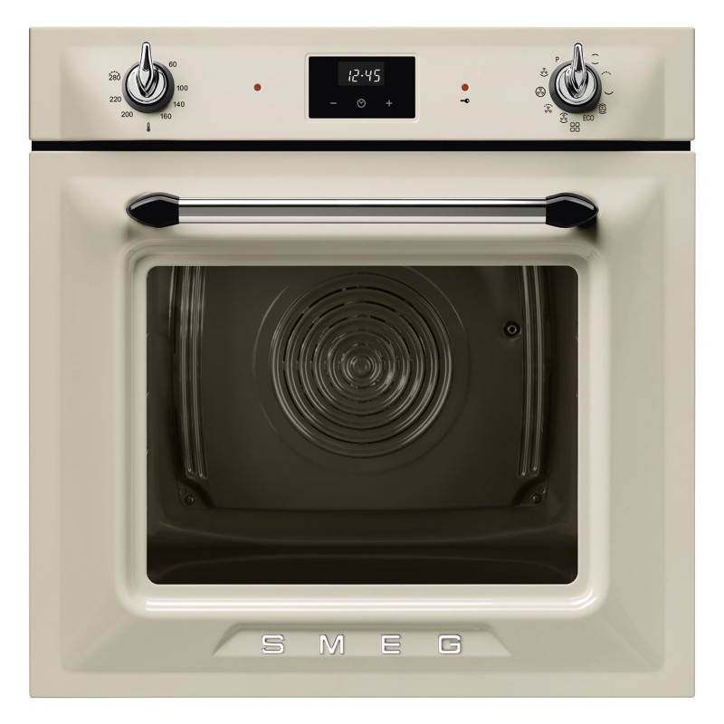 Smeg SOP6900TP beépíthető sütő, 3000 W, 68 l, A osztály, 9 funkció és 5 sütési fokozat, öntisztító funkció, időzítő, 30–280 °C, krém színű