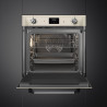 Εντοιχιζόμενος φούρνος Smeg SOP6900TP, 3000 W, 68 λίτρα, Κατηγορία Α, 9 λειτουργίες και 5 επίπεδα ψησίματος, Αυτοκαθαρισμός, Χρονοδιακόπτης, 30-280 °C, Κρεμ