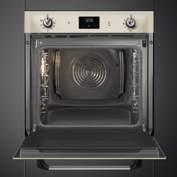Smeg SOP6900TP beépíthető sütő, 3000 W, 68 l, A osztály, 9 funkció és 5 sütési fokozat, öntisztító funkció, időzítő, 30–280 °C, krém színű