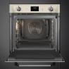Фурна за вграждане Smeg SOP6900TP, 3000W, 68 л, Клас A, 9 функции и 5 нива на готвене, Самопочистване, Таймер, 30-280C, Крема