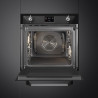 Εντοιχισμένος φούρνος Smeg SOP6902S2PN, 3000 W, 68 λίτρα, κλάση A++, 12 λειτουργίες και 5 επίπεδα μαγειρέματος, Μαγείρεμα με συνδυασμένο ατμό, Αυτοκαθαρισμός, Χρονοδιακόπτης, 30-280 °C, Μαύρο