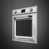 Εντοιχιζόμενος φούρνος Smeg SOP6902S2PX, 3000 W, 68 λίτρα, κλάση A++, 12 λειτουργίες και 5 επίπεδα μαγειρέματος, Μαγείρεμα με συνδυασμό ατμού, Αυτοκαθαρισμός, Χρονοδιακόπτης, 30-280 °C, Ανοξείδωτο