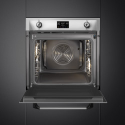 Cuptor incorporabil Smeg SOP6902S2PX, 3000 W, 68 l, Clasa A++, 12 functii si 5 niveluri de gatit, Gatit cu abur combinat, Autocuratare, Timer, 30-280°C, Otel inoxidabil