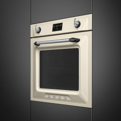 Εντοιχιζόμενος φούρνος Smeg SOP6902S2PP, 3000 W, 68 λίτρα, κλάση A++, 12 λειτουργίες και 5 επίπεδα μαγειρέματος, Μαγείρεμα με συνδυασμό ατμού, Αυτοκαθαρισμός, Χρονοδιακόπτης, 30-280 °C, Κρεμ