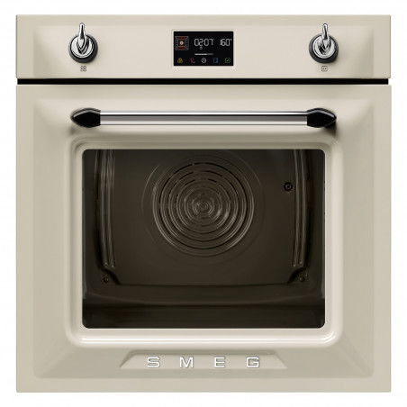 Фурна за вграждане Smeg SOP6902S2PP, 3000W, 68 л, Клас A++, 12 функции и 5 нива на готвене, Готвене чрез Комбинирана пара, Самопочистване, Таймер, 30-280C, Крема