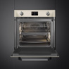 Εντοιχιζόμενος φούρνος Smeg SOP6902S2PP, 3000 W, 68 λίτρα, κλάση A++, 12 λειτουργίες και 5 επίπεδα μαγειρέματος, Μαγείρεμα με συνδυασμό ατμού, Αυτοκαθαρισμός, Χρονοδιακόπτης, 30-280 °C, Κρεμ