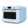 Smeg COF01PBEU kombinált gőzfunkciós mini sütő, 1800 W, 10 funkció, LCD-kijelző, 40–230 °C, pasztellkék