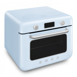 Μίνι φούρνος με συνδυασμό ατμού Smeg COF01PBEU, 1800 W, 10 λειτουργίες, οθόνη LCD, 40-230 °C, παστέλ μπλε
