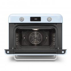 Μίνι φούρνος με συνδυασμό ατμού Smeg COF01PBEU, 1800 W, 10 λειτουργίες, οθόνη LCD, 40-230 °C, παστέλ μπλε