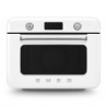 Μίνι φούρνος με συνδυασμό ατμού Smeg COF01WHEU, 1800 W, 10 λειτουργίες, οθόνη LCD, 40-230 °C, Λευκό