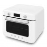 Μίνι φούρνος με συνδυασμό ατμού Smeg COF01WHEU, 1800 W, 10 λειτουργίες, οθόνη LCD, 40-230 °C, Λευκό