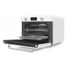 Smeg COF01WHEU kombinált gőzfunkciós mini sütő, 1800 W, 10 funkció, LCD-kijelző, 40–230 °C, fehér