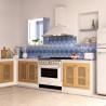 Απορροφητήρας SMEG Portofino KPF9WH, 275 W, Α+, 781 μ³/ώρα, 3 ταχύτητες, 3 φίλτρα, βαλβίδα αντεπιστροφής, ανοξείδωτο, LED, λευκό