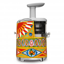 Smeg Dolce & Gabbana SJF01DGEU Juicer, 150W, 500 mL, Reverse Rotation, 1.6 L Waste Container, Multicolor