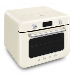 Мини фурна с комбинирана пара Smeg COF01CREU, 1800 W, 10 функции, LCD дисплей, 40-230C, Крем