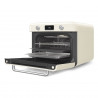 Μίνι φούρνος με συνδυασμό ατμού Smeg COF01CREU, 1800 W, 10 λειτουργίες, οθόνη LCD, 40-230 °C, Κρεμ